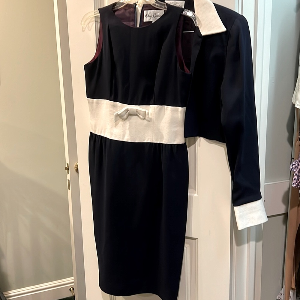 Vintage Oleg Cassini dress and jacket